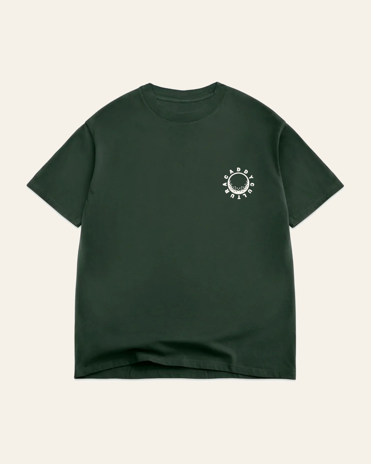 Fore The Culture Tee in forest green, front